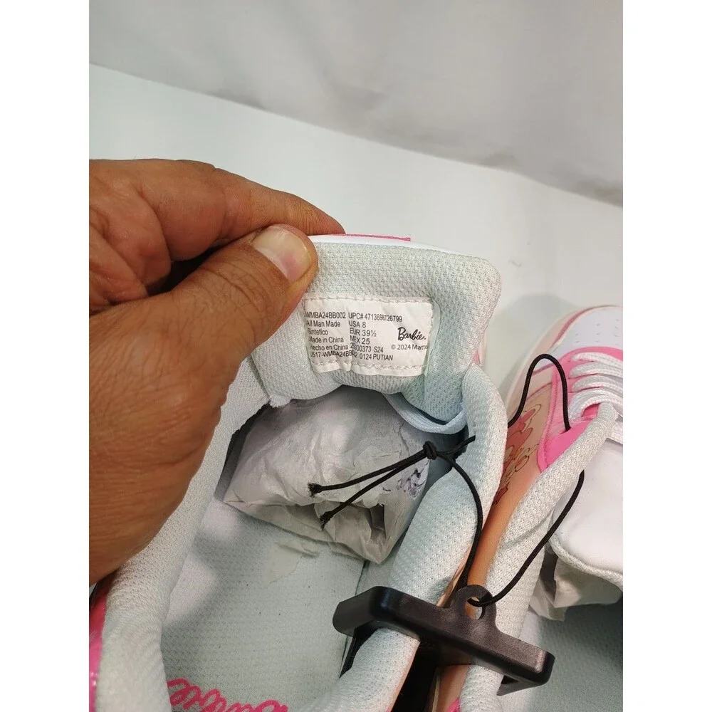 Women's Barbie by Mattel Pink Casual Sneaker Sizes 8 New with Tags